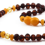 BALTIC AMBER TEETHING NECKLACE. LIMITED EDITION. XLE7