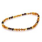 Natural Baltic Amber Teething Necklace. Baroque LE73