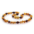 Natural Baltic Amber Teething Necklace. Baroque LE75