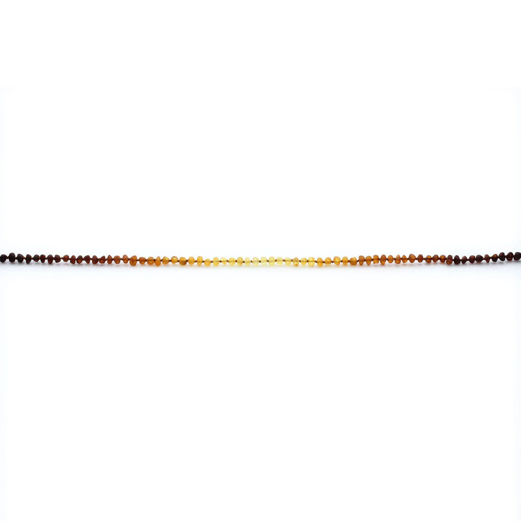 Adult Baltic Amber Necklace. Baroque Rainbow 5mm - BA118