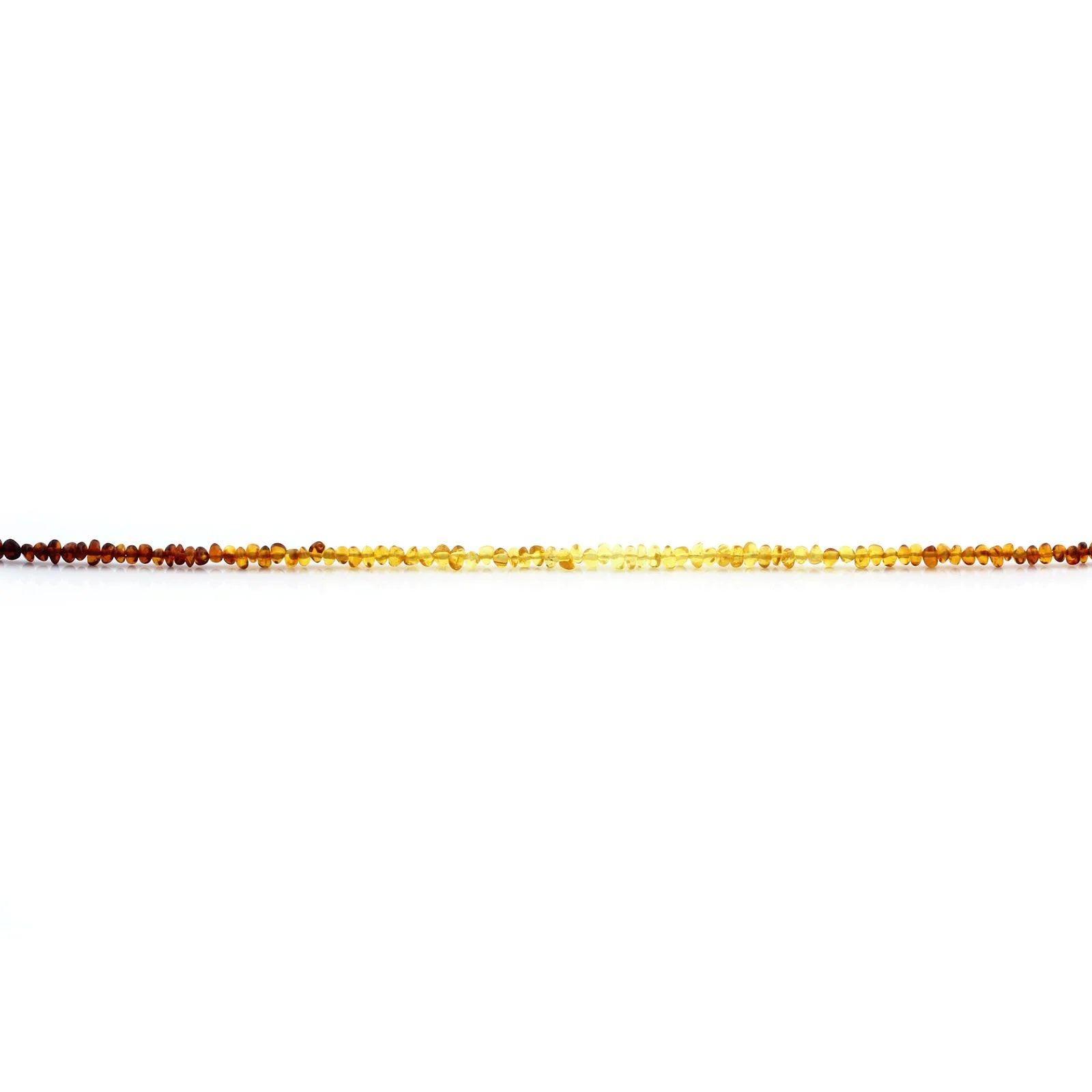 Adult Baltic Amber & 925 Sterling Silver Clasp Necklace 45cm. Ba Rainbow II 4mm
