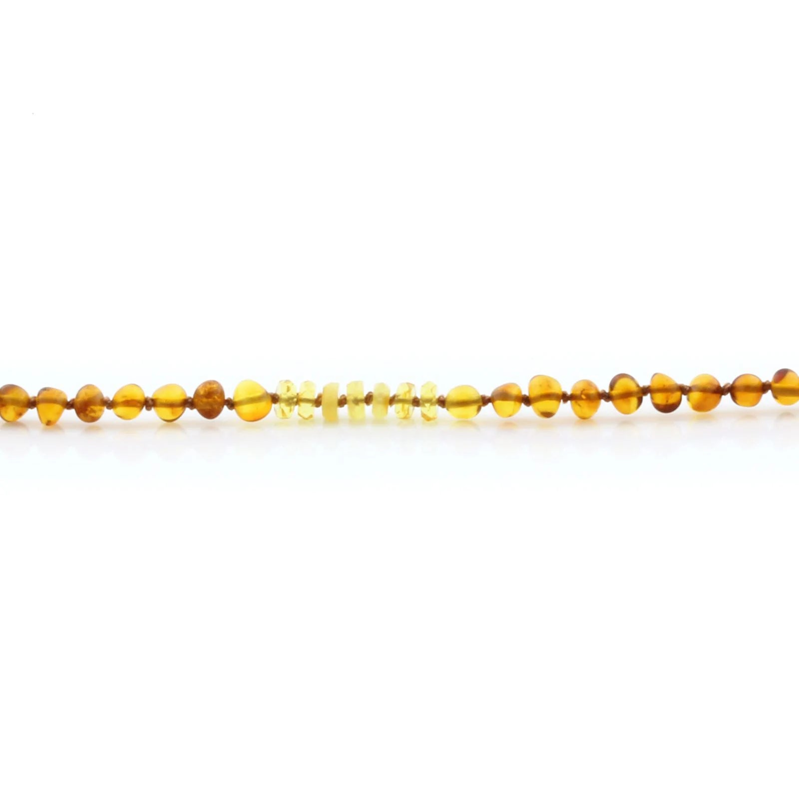 Natural Baltic Amber Teething Necklace. Baroque LE84