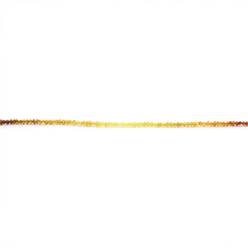Adult Baltic Amber & 925 Sterling Silver Clasp Bracelet 18cm. Ba Rainbow II Matte S.