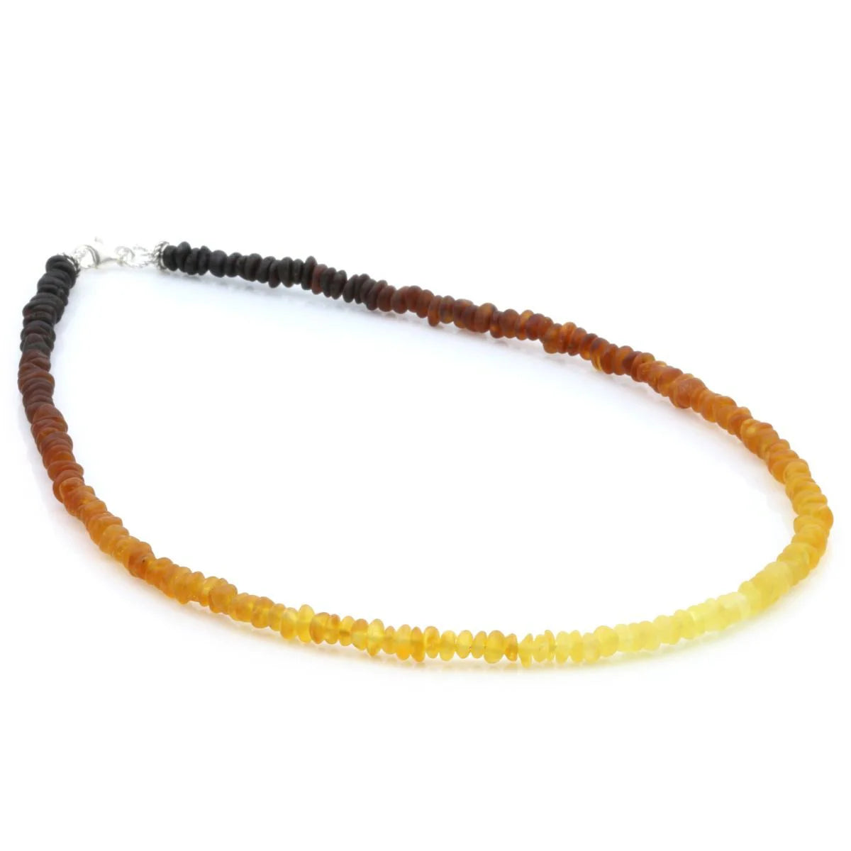 Adult Baltic Amber & 925 Sterling Silver Necklace 45cm. OCT20