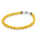 Butterscotch Baltic amber baroque adult bracelet with sterling silver, 18cm