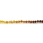 Adult Baltic Amber Necklace. Baroque Rainbow 5mm - BA116