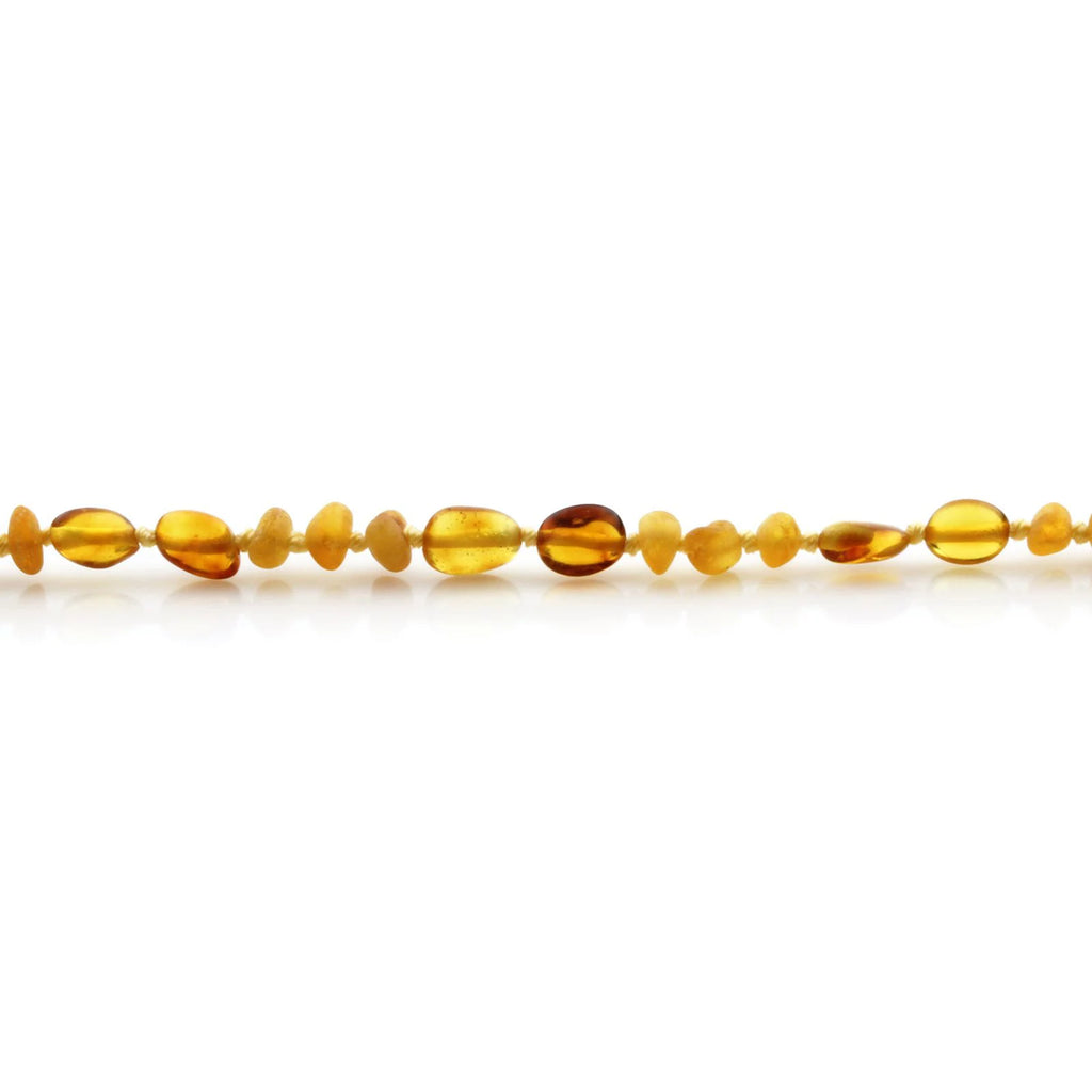 Natural Baltic Amber Teething Necklace. Baroque LE79