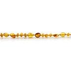Natural Baltic Amber Teething Necklace. Baroque LE79