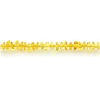 Adult Baltic Amber Necklace. Round Flat Yellow 5x2 mm