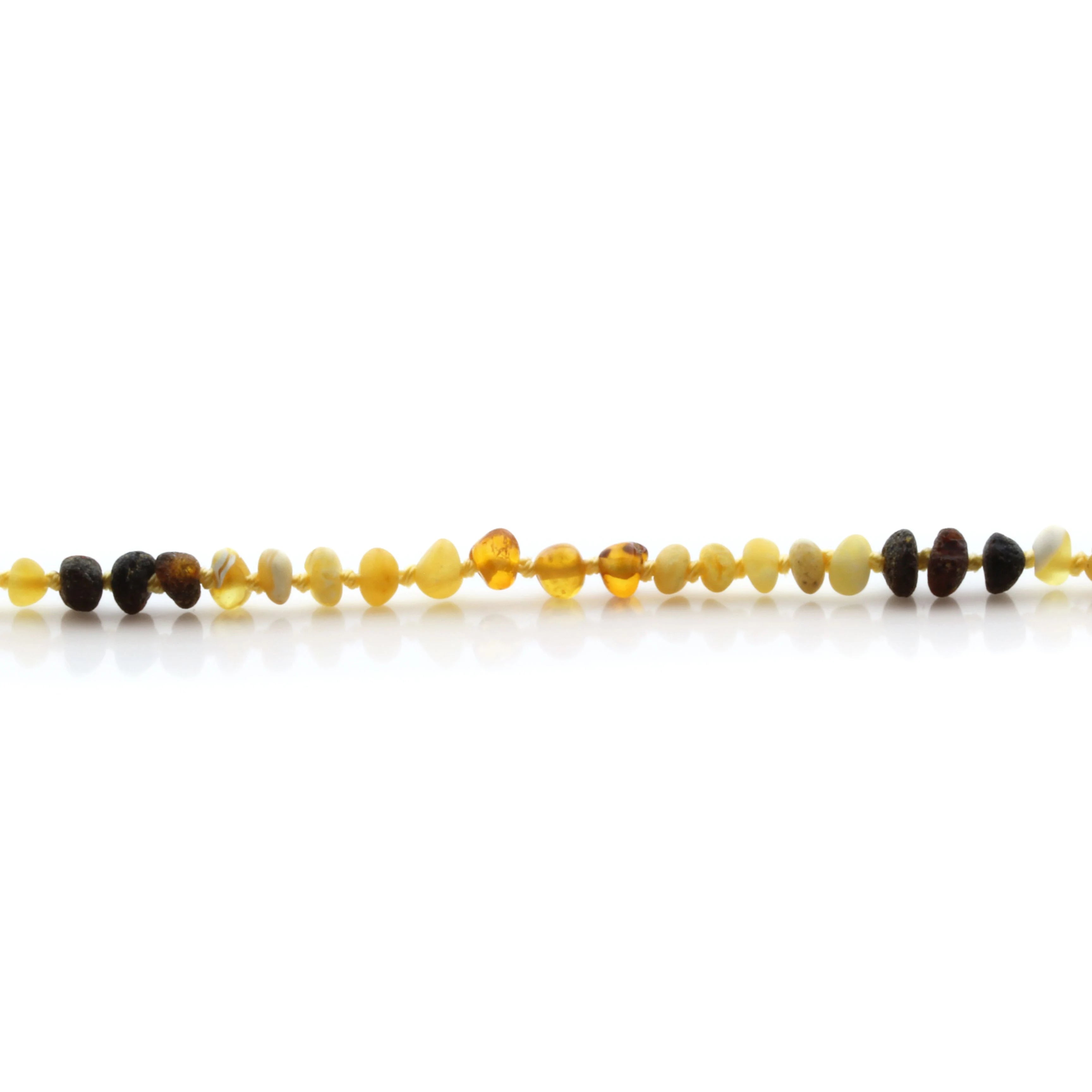 Natural Baltic Amber Teething Necklace. Baroque LE81