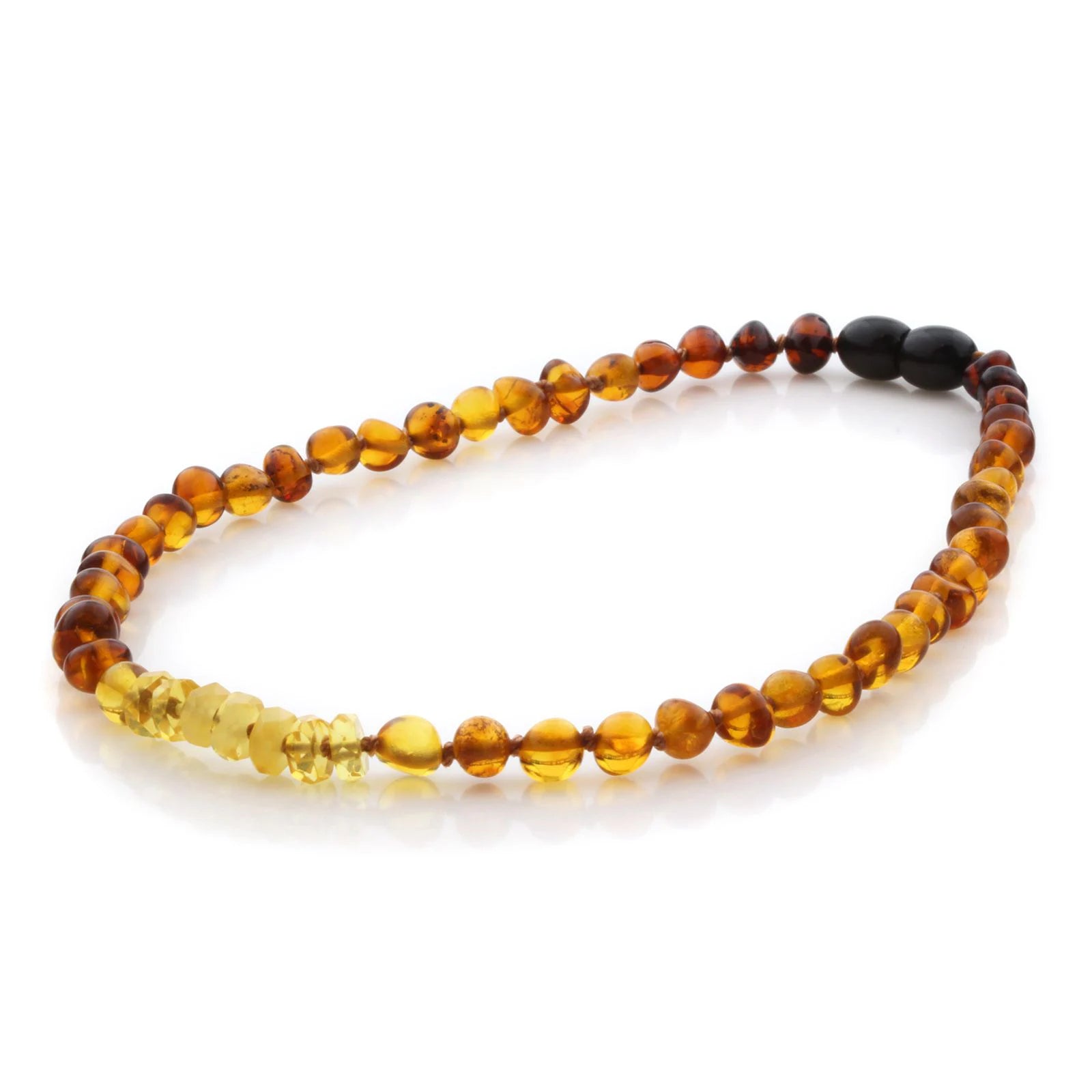 Natural Baltic Amber Teething Necklace. Baroque LE84