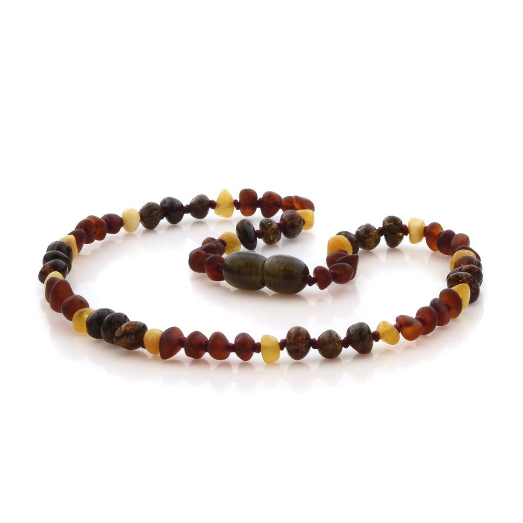 Natural Baltic Amber Teething Necklace. Baroque LE86