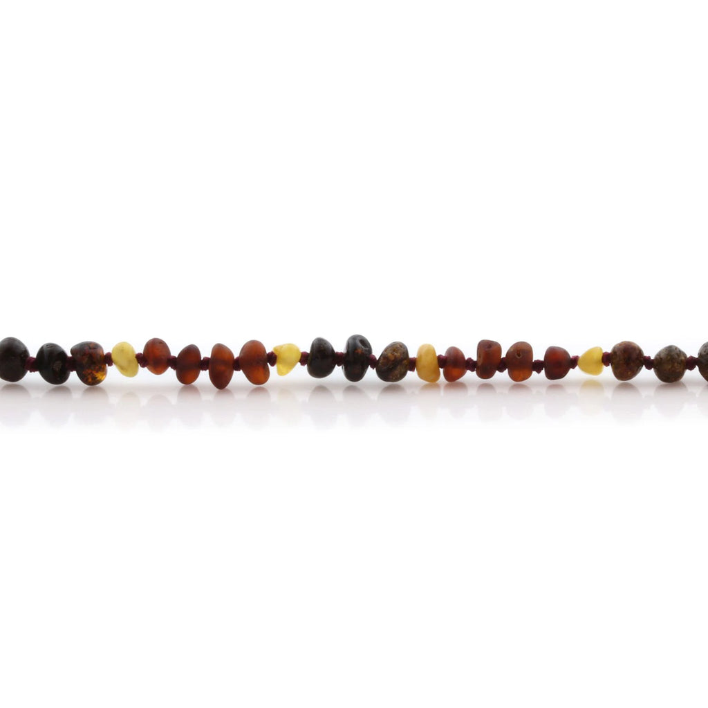 Natural Baltic Amber Teething Necklace. Baroque LE86