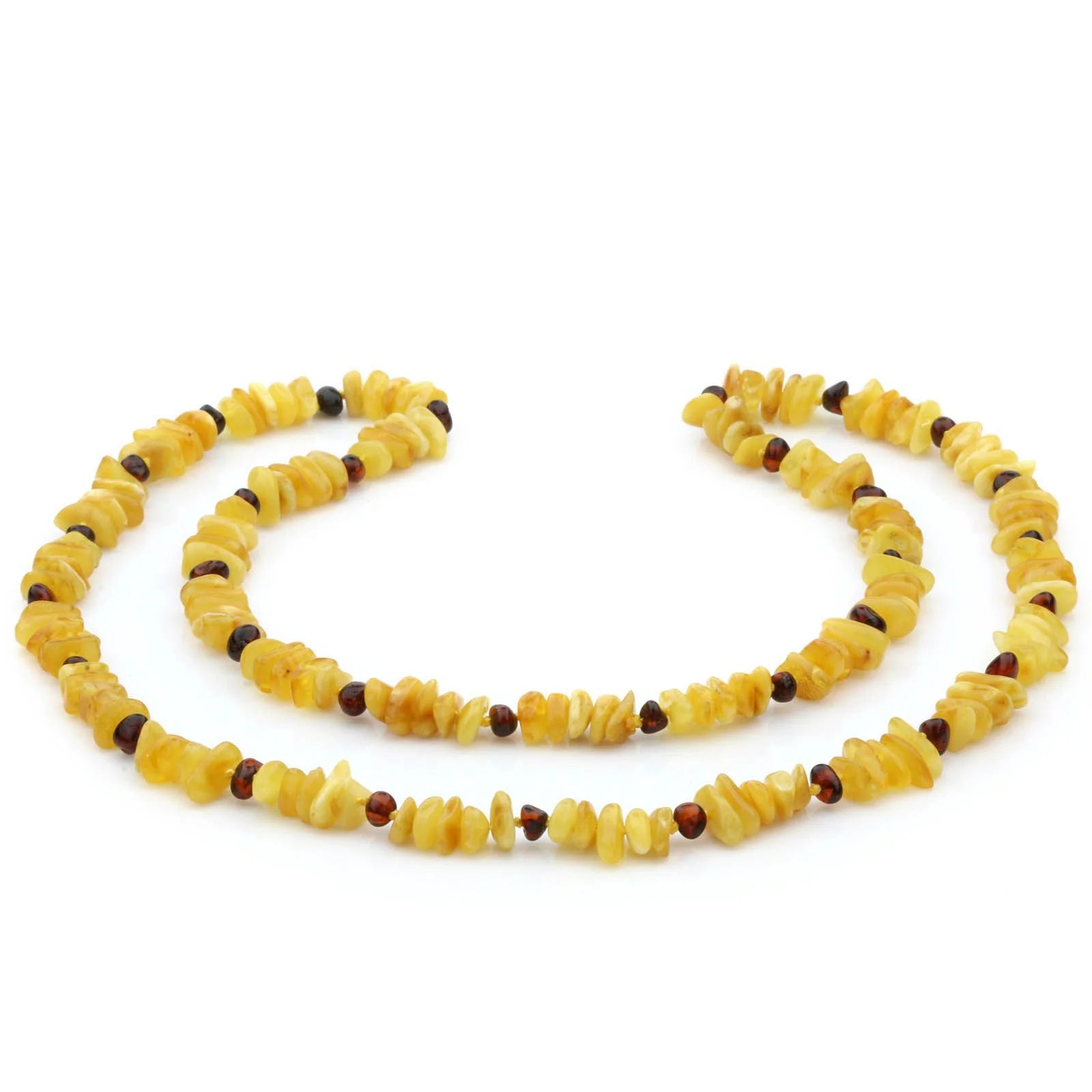 70cm Long Genuine Baltic Amber Necklace for Adult. AGS007E